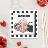 Serviette En Papier soirée cinéma cool (En situation)