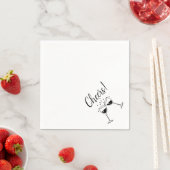 Serviette En Papier Soirée Cocktail (En situation)