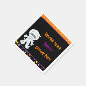 Serviette En Papier Soirée costumée d'Halloween (Coin)