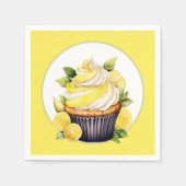 Serviette En Papier Soirée cupcake au citron (Devant)