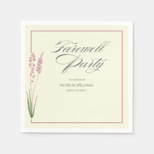 Serviette En Papier Soirée d'adieu Fleur sauvage de Pastel pour femmes