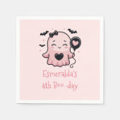 Serviette En Papier Soirée d'anniversaire pour le Fantôme d'Halloween (Devant)