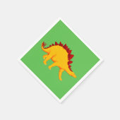 Serviette En Papier Soirée d'anniversaire sur le thème du dinosaure (Coin)