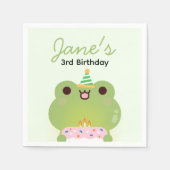 Serviette En Papier Soirée d'anniversaire très simple (Devant)