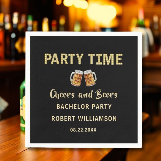 Serviette En Papier Soirée de Bachelor personnalisée