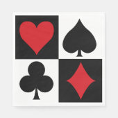 Serviette En Papier Soirée de casino (Devant)