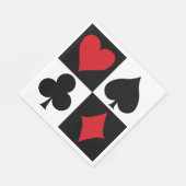 Serviette En Papier Soirée de casino (Coin)