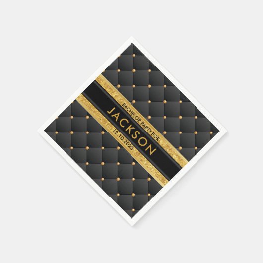 Serviette En Papier Soirée de célibataire sophistiquée (Coin)