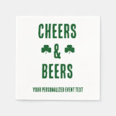 Serviette En Papier Soirée de fête Cheers and Beers (Devant)