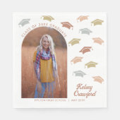 Serviette En Papier Soirée de fin d'études en Casquette (Devant)