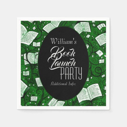 Serviette En Papier Soirée de lancement du livre vert (Devant)