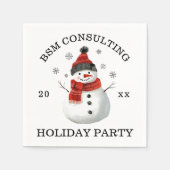 Serviette En Papier Soirée de Noël (Devant)