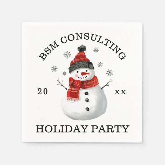 Serviette En Papier Soirée de Noël (Devant)