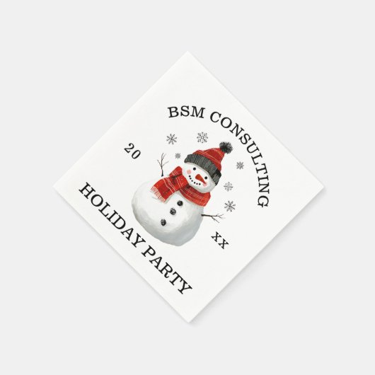 Serviette En Papier Soirée de Noël (Coin)