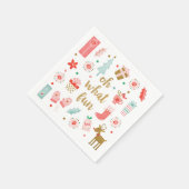 Serviette En Papier Soirée de Noël (Coin)