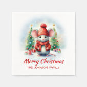 Serviette En Papier Soirée de Noël (Devant)