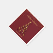 Serviette En Papier Soirée de Noël (Coin)