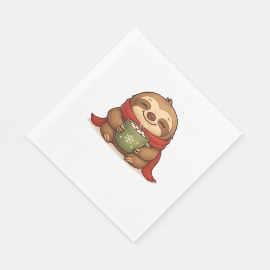 Serviette En Papier Soirée de Noël avec chocolat chaud - Cute Win (Coin)