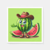 Serviette En Papier Soirée de pastèque de l'Ouest (Devant)