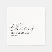 Serviette En Papier Soirée de répétition Mariage stylée Chefs sur mesu (Devant)