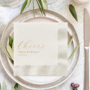 Serviette En Papier Soirée de répétition Mariage stylée Chefs sur mesu