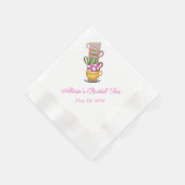 Serviette En Papier Soirée de thé personnalisée napperie (Coin)