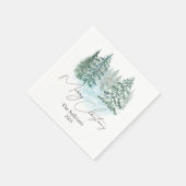 Serviette En Papier Soirée des Pins de Noël (Coin)