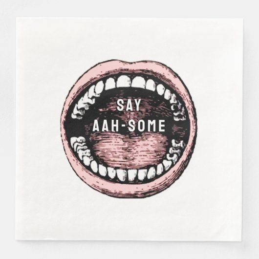 Serviette En Papier Soirée d'études dentaires (Devant)