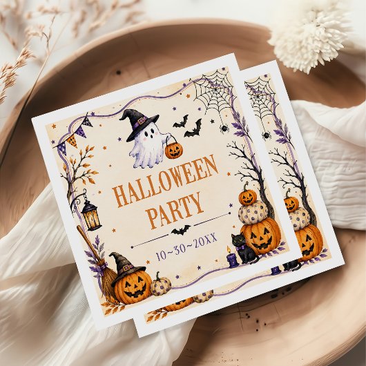 Serviette En Papier soirée d'Halloween