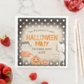 Serviette En Papier Soirée d'Halloween Éffrayante (En situation)