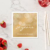 Serviette En Papier Soirée du 50e Anniversaire d'or (En situation)