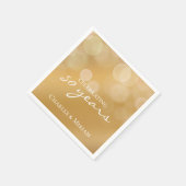 Serviette En Papier Soirée du 50e Anniversaire d'or (Coin)