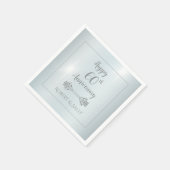 Serviette En Papier Soirée du 60e anniversaire de l'Elégant Diamant Ma (Coin)