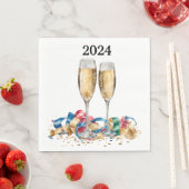 Serviette En Papier Soirée du Nouvel An (En situation)