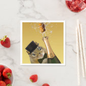 Serviette En Papier Soirée du Nouvel An Cute Chipmunk (En situation)