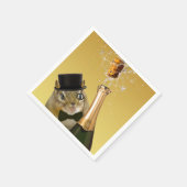 Serviette En Papier Soirée du Nouvel An Cute Chipmunk (Coin)