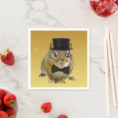 Serviette En Papier Soirée du Nouvel An Cute Chipmunk (En situation)