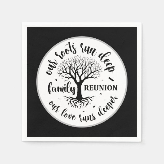 Serviette En Papier Soirée Famille Cute (Devant)