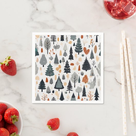 Serviette En Papier Soirée festive Joyeux Noël Fête (En situation)