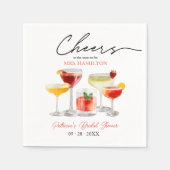 Serviette En Papier Soirée Fête des mariées Cocktail Cute (Devant)