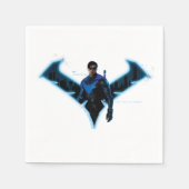 Serviette En Papier Soirée Gotham Knights dans le logo (Devant)