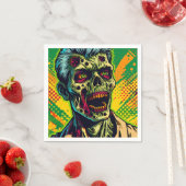 Serviette En Papier Soirée Halloween Zombie Effrayant (En situation)