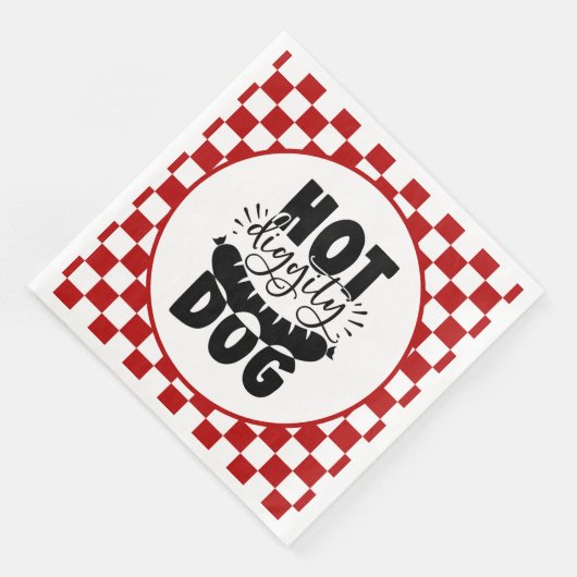 Serviette En Papier soirée hot dog grill (Coin)
