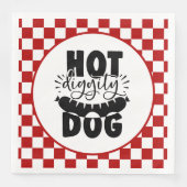 Serviette En Papier soirée hot dog grill (Devant)