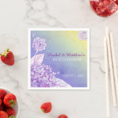 Serviette En Papier Soirée jardin Hydrangeas Ombre Mariage (En situation)