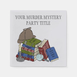 Serviette En Papier Soirée Littéraire Murder Mystery