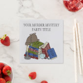 Serviette En Papier Soirée Littéraire Murder Mystery (En situation)