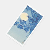 Serviette En Papier Soirée Lune Arbre Bleu Lune (Coin)