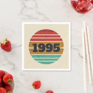 Serviette En Papier Soirée personnalisée de trente vintages 30e annive