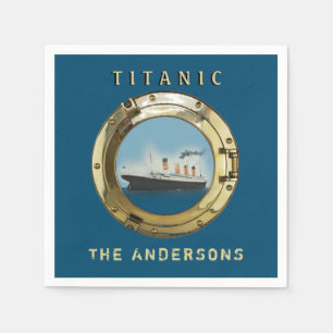 Serviette En Papier Soirée personnalisée Titanic vintage
